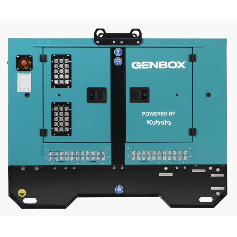 Дизельный генератор GenBox КВТ12M-S 1 фазный в кожухе