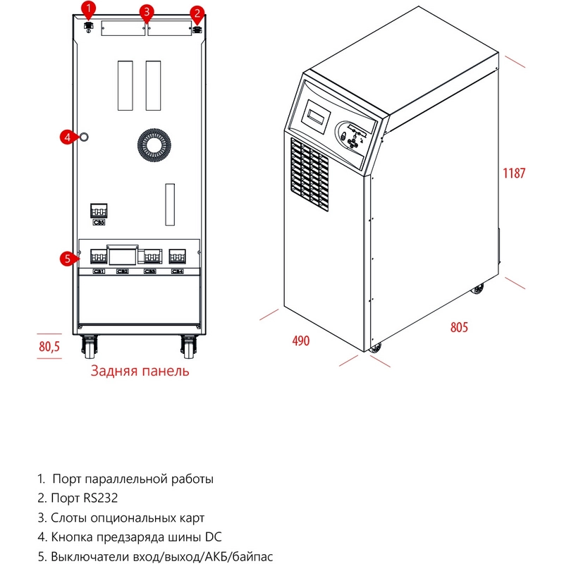Источник бесперебойного питания MAKELSAN LevelUPS LU3310
