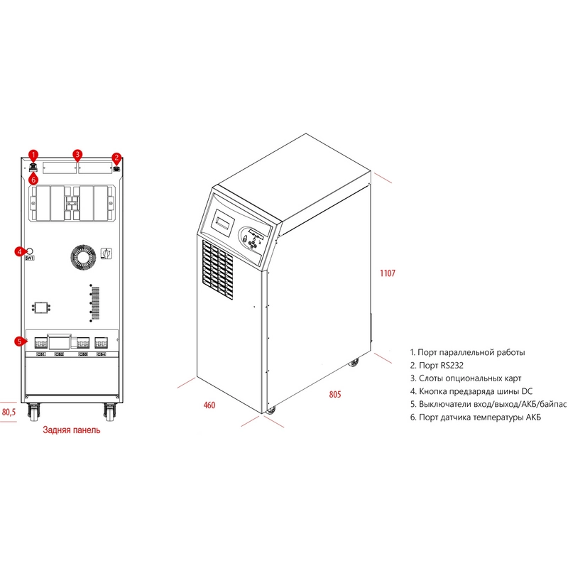 Источник бесперебойного питания MAKELSAN Boxer Series BX3360