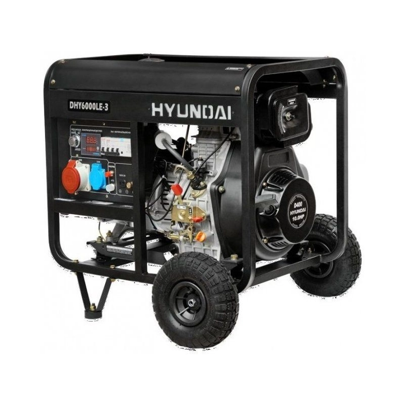 Дизельный генератор Hyundai DHY 6000LE-3